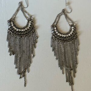 Silver Chandelier Earrings